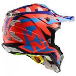 Capacete LS2 MX470 Subverter Azul Laranja