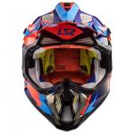 Capacete LS2 MX470 Subverter Azul Laranja