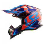 Capacete LS2 MX470 Subverter Azul Laranja