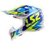 Capacete LS2 MX470 Subverter Azul Flúor 