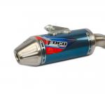 Ponteira e Curva De Escape CRF250F Foco Racing Azul