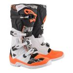 Bota Alpinestars Tech 5 Branco Preto Laranja Fluo