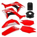 Kit Plástico CRF 250F AMX Vermelho/Preto 