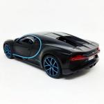 Miniatura Carro Bugatti Chiron Special Edition Preto/Azul1:24-Maisto