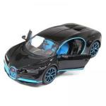 Miniatura Carro Bugatti Chiron Special Edition Preto/Azul1:24-Maisto