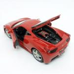 Miniatura Carro Ferrari 458 Italia Race e Play Vermelho 1:24 - Burago