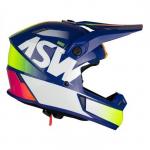 Capacete ASW Bridge Amarelo Fluo Azul