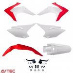 Kit Plástico CRF230 Vermelho/Branco Avtec