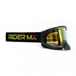 Óculos Moto Rider Trilha Enduro MT-6 Preto/Dourado
