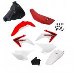 Kit Plastico Crf 230 Adaptável Xr200 Tornado Bros Xtz Amx Vermelho/Branco