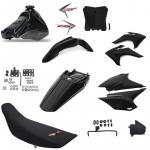 Kit Roupa Crf 230 Adaptavel Xr200 Tornado Bros Xtz Amx Preto