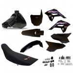 Kit Roupa Crf 230 F21 Adaptavel Xr200 Tornado Bros Xtz Preto