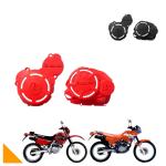 Protetor De Tampas Do Motor Xr 200 - Nx 200/150 Honda Biker Vermelho