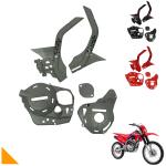 Kit Protetor De Quadro E Motor Lateral Crf 250 Defender Amx Cinza