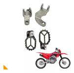 Pedaleira Para Moto Crf 250f Com Suporte Curto Avtec