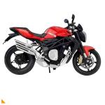 Miniatura Moto MV Agusta Brutale 1090 R-Vermelha/Preta-Maisto-1:12