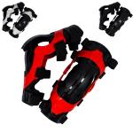 Joelheira Articulada Motocros Enduro Trilha Rx Tam Unico Amx Vermelho