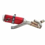 Ponteira e Curva CRF 230 Vermelho Viola Racing MS1 