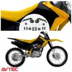 Kit Plástico Avtec CRF 230 Honda Com Number e Adesivo - Modelo 2015