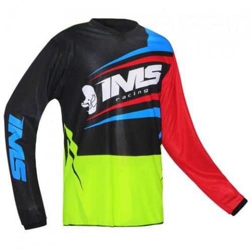 Camisa IMS Flex Vermelho Azul Amarelo Fluor