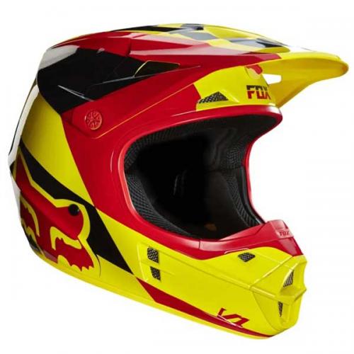 Capacete Fox V1 Mako - Amarelo