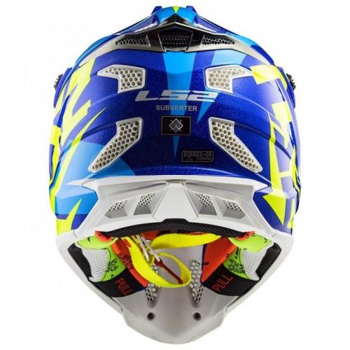 Capacete LS2 MX470 Subverter Azul Flúor 