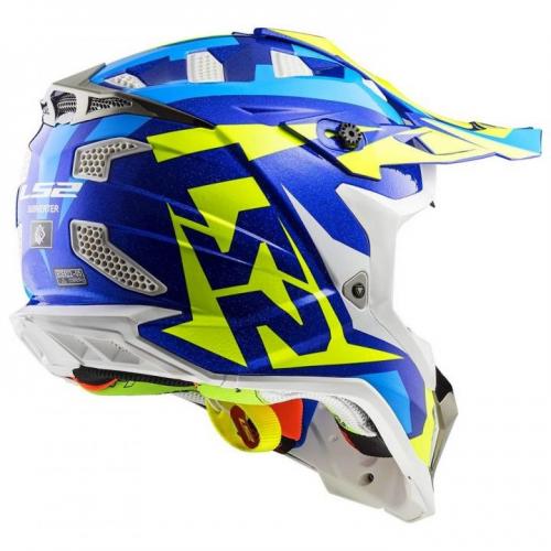 Capacete LS2 MX470 Subverter Azul Flúor 