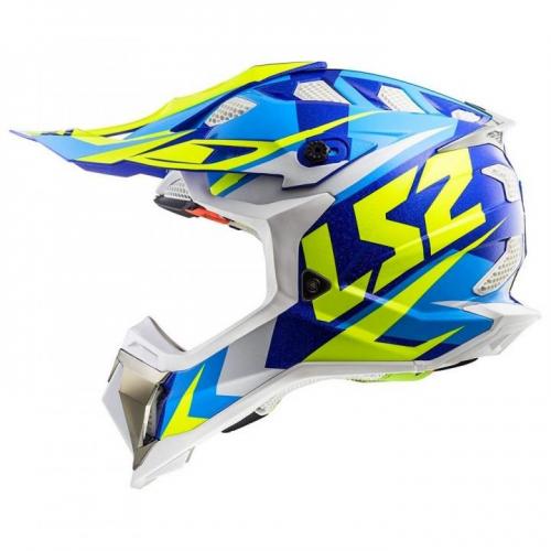 Capacete LS2 MX470 Subverter Azul Flúor 