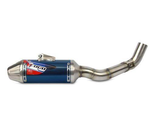 Ponteira e Curva De Escape CRF250F Foco Racing Azul