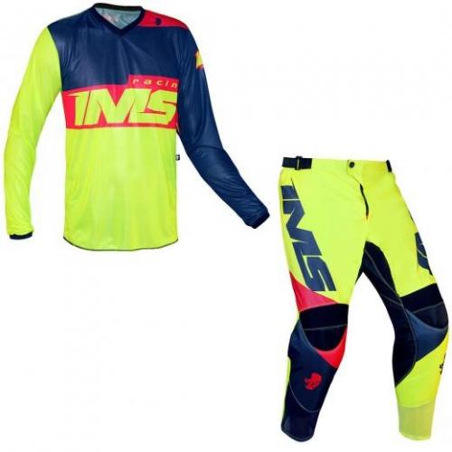 Calça + Camisa IMS Army Fluor/Vermelha