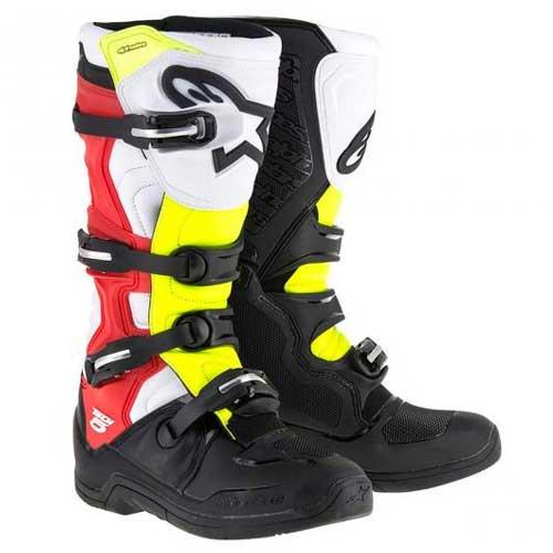 Bota Alpinestars Tech 5 Preta / Vermelha / Amarela