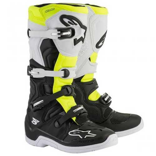 Bota Alpinestars Tech 5 Preta / Branca / Amarela