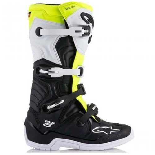 Bota Alpinestars Tech 5 Preta / Branca / Amarela