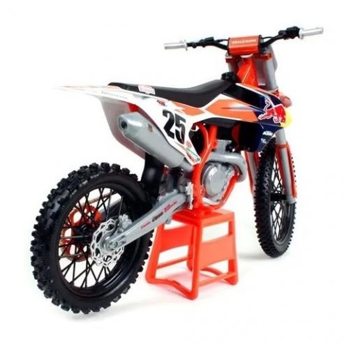 Miniatura Moto KTM 450 SX-F Marvin Musquin Red Bull - 1/6 