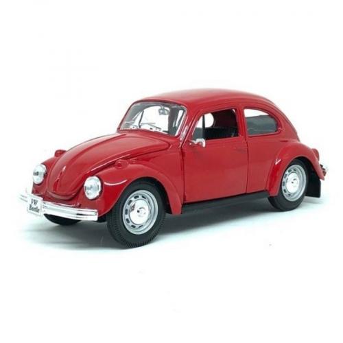 Miniatura Carro Volkswagen Fusca Vermelho 1:24 - Maisto 