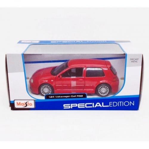 Miniatura Carro Volkswagen Golf R32 Vermelho 1:24 - Maisto 