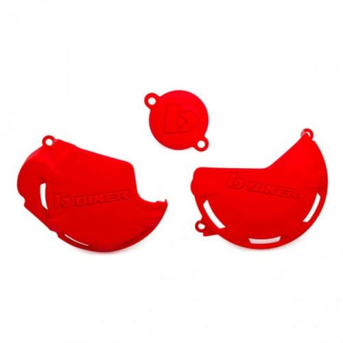 Protetor de Tampa Magneto/ Ignição/ Filtro de Óleo CRF 250F Biker Vermelho