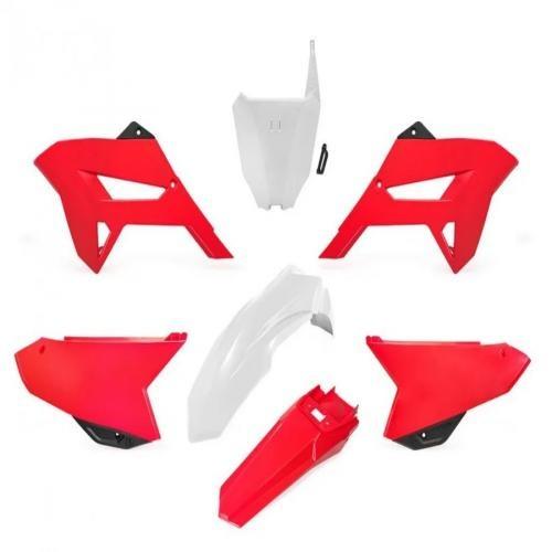 Kit Plástico Biker R1de Honda CRF 230 Branco/Vermelho