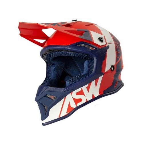 Capacete ASW FUSION 2.0 SEECKER Vermelho/Azul