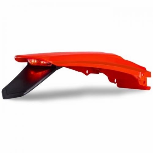 Paralama Traseiro CRF 230 Rabeta Led AMX-Vermelho