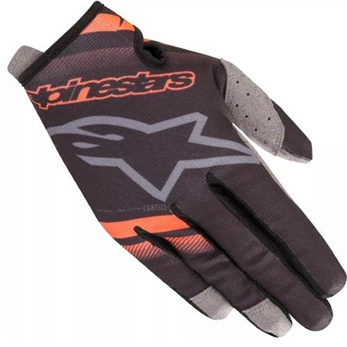 Luva Alpinestars Radar Preto Laranja 2019