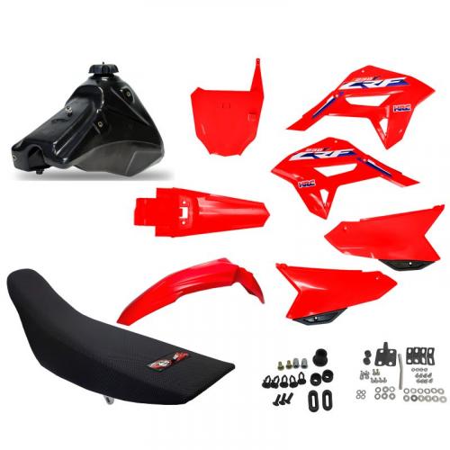 Kit Roupa Crf 230 F21 Adaptavel Xr200 Tornado Bros Xtz Vermelho