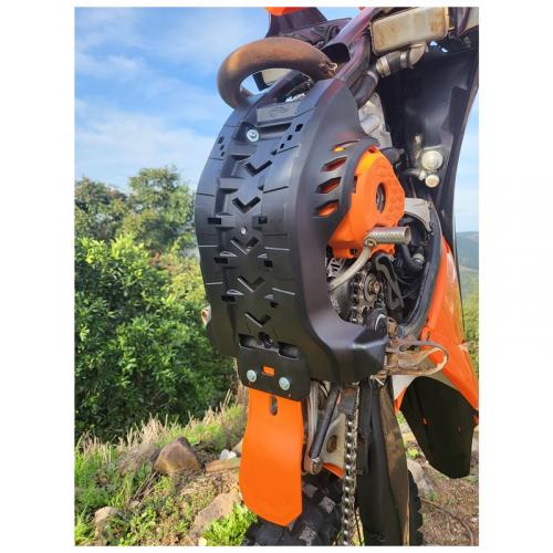 Protetor Motor/Link KTM-HUSQVARNA-GASGAS AMX Preto