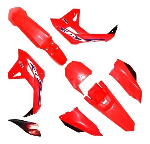 Kit Plástico CRF250F AMX F21 Completo Vermelho