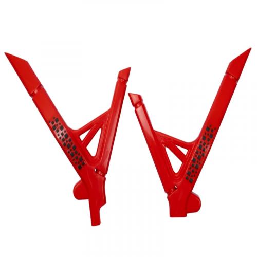 Protetor de Quadro Defender XR250 Tornado AMX Vermelho com Preto