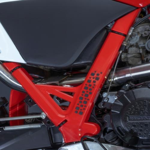 Protetor de Quadro Defender XR250 Tornado AMX Vermelho com Preto