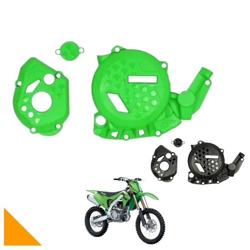 Protetor Tampa Lateral Do Motor Kx250 (21-22) AMX Verde