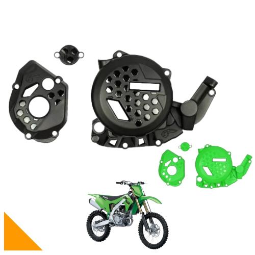 Protetor Tampa Lateral Do Motor Kx250 (21-22) AMX Preto