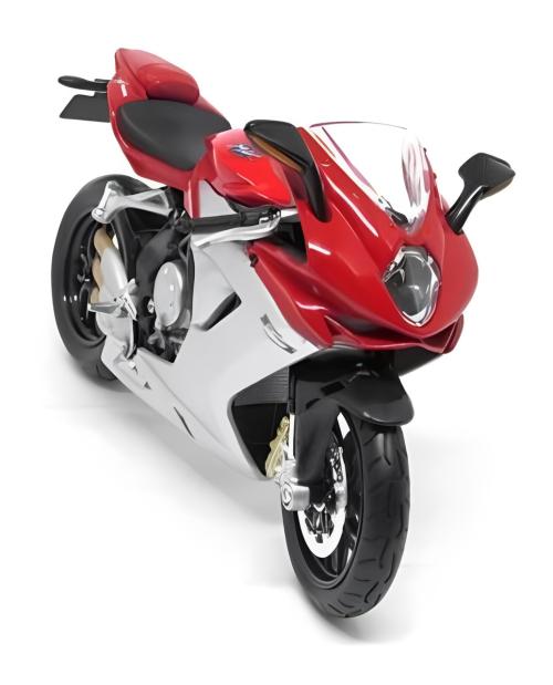 Miniatura Moto MV Agusta F3-Vermelha/Prata-Maisto-1:12