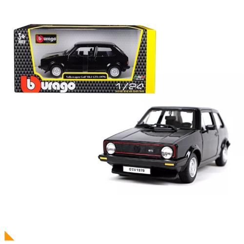 Volkswagen Golf Gti Mk1 1979 Preto 1:24 - Burago